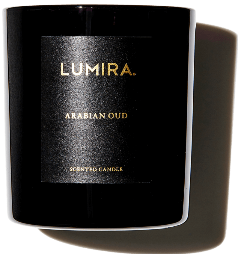 's Lumira  Arabian Oud Candle - Bellini's Skin and Parfumerie 