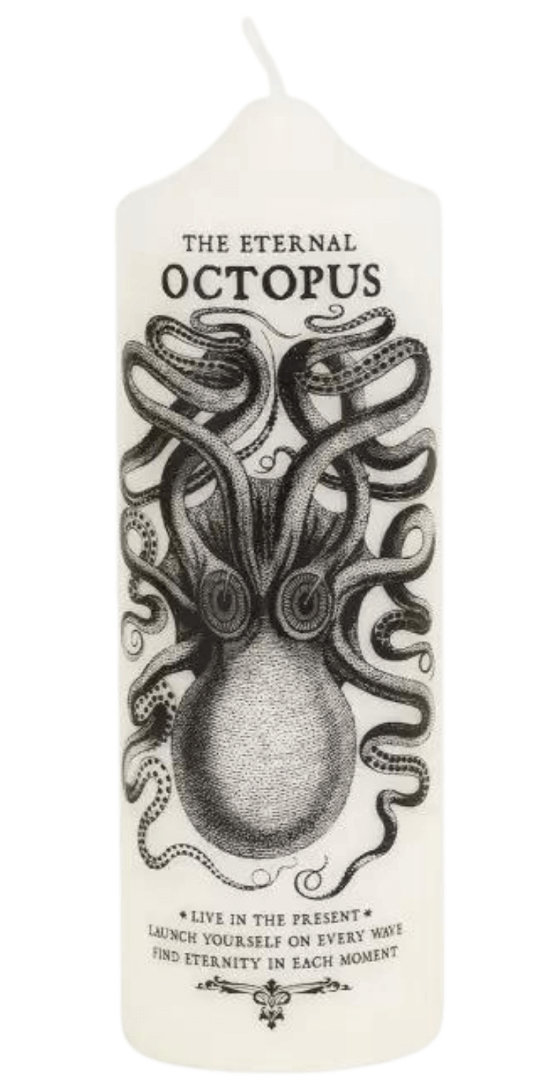 's Coreterno Visionary Pillar Candle Octopus - Bellini's Skin and Parfumerie 