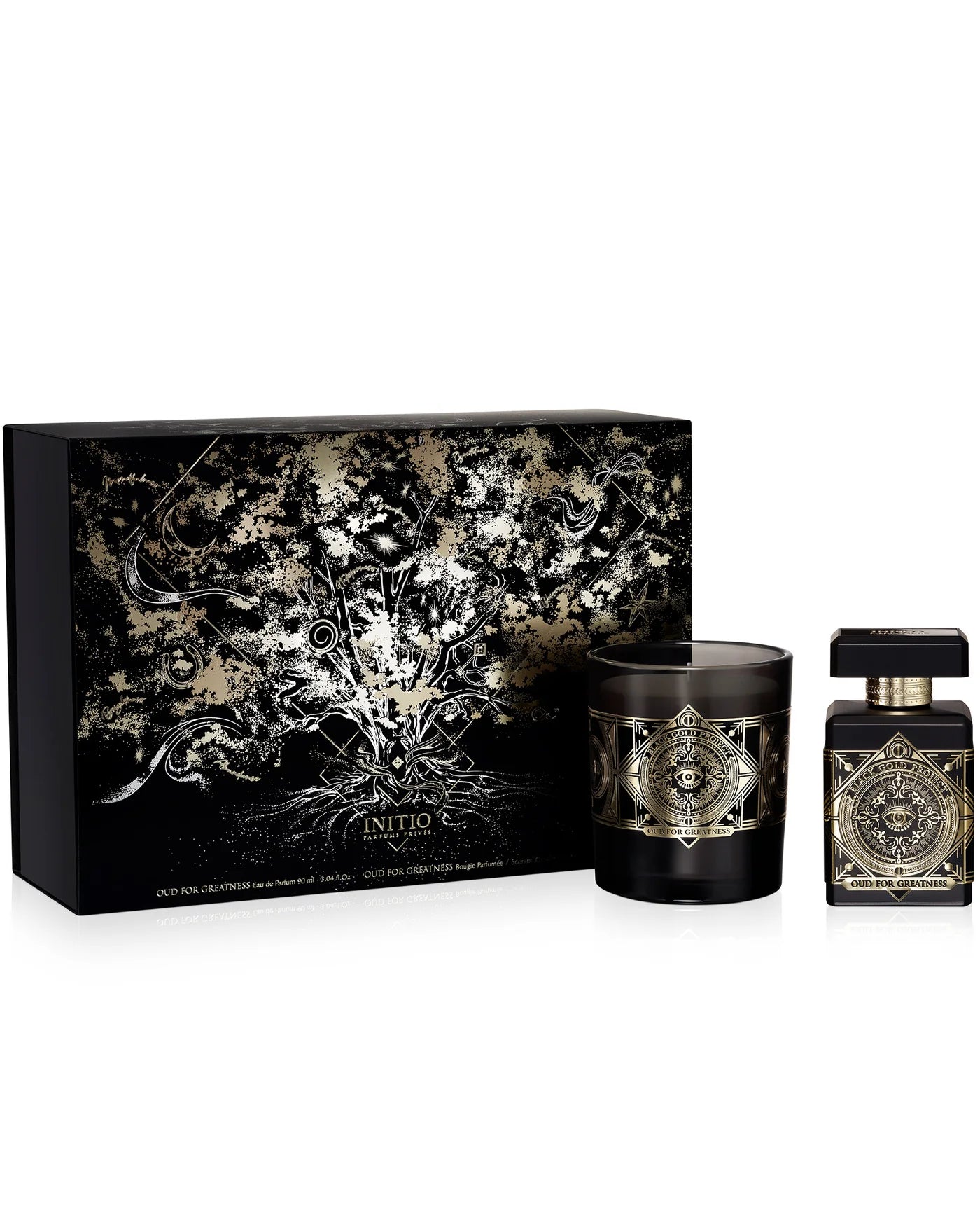 Initio Oud For Greatness Perfume &amp; Candle Limited Edition Set